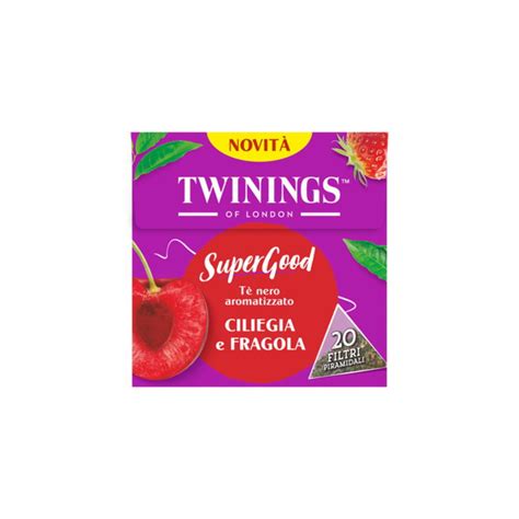 TÈ NERO CILIEGIA E FRAGOLA TWININGS 20 FILTRI l ecommerce secondo