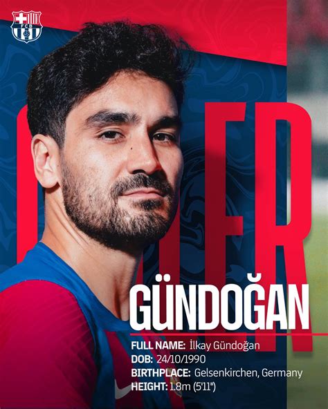 FC Barcelona on Twitter Name İlkay Gündoğan Occupation Winner