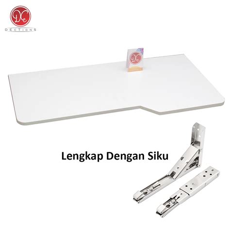 Jual Dections Floating Desk Meja Tempel Dinding Lipat Laptop 70x35 Cm