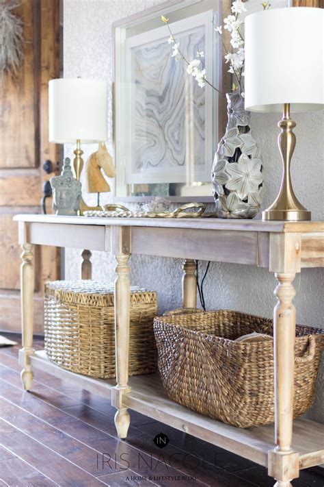 Entryway Console Table Styling Tips How To Decorate Any Table Blog Hop