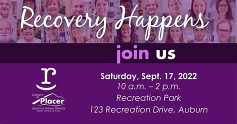 Recovery Happens 2022 Auburn Recreation District September 17 2022