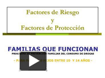 Ppt Factores De Riesgo Y Factores De Proteccin Powerpoint