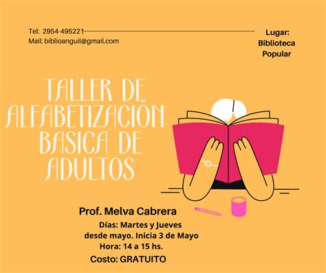 Taller de Alfabetización en la Biblioteca de Anguil La Pampa CONABIP