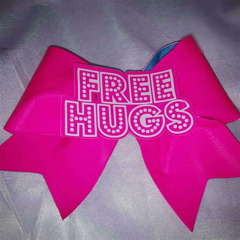 Free Hugs Cheer Bows Give A Free Hugs And Send A Little Love Cheer