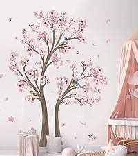 Amazon Decalmile Flower Tree Branch Wall Stickers Cherry Blossom