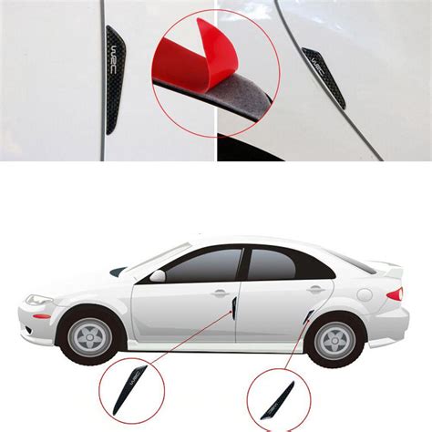 Buy 4pcs Carbon Fiber Car Side Door Edge Anti Scratch Strips Protector