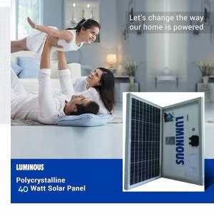 Luminous Solar Panel Watt Pack Of Polycrystalline Carat Zr