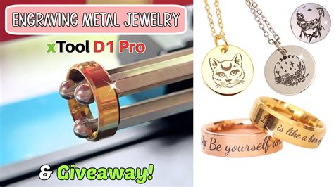 Engraving Rings Metal Jewelry With XTool D1 Pro And Infrared Laser