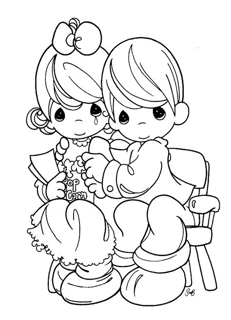 Free Printable Precious Moments Coloring Pages For Kids