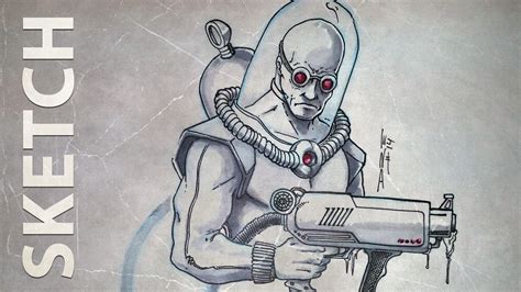 How I Draw Mr Freeze ★ Youtube