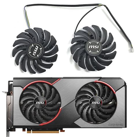 85mm 4 Pin Rx 5700 Gpu Cooler For Msi Radeon Rx 5700 Xt Gaming X Rx 5500 Xt Mech 8g Oc Graphics