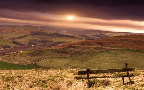 Green grasses in hills during sunset HD wallpaper | Wallpaper Flare