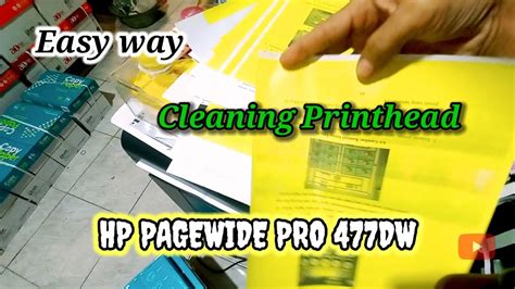 Repair HP Pagewide Pro MFP 477dw Block Ink Yellow YouTube