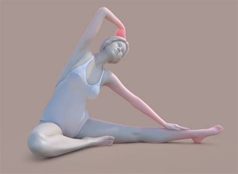 Woman Yoga 3d Model 3d Printable Cgtrader