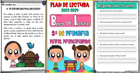 Lecturas Para El Plan Lector Tercero De Primaria Nivel