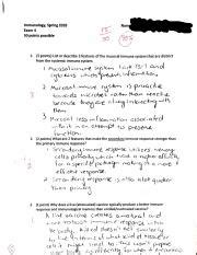 Immunology Exam Pdf L Immunology Spring Exam Points