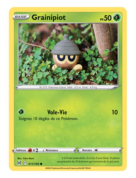 FR Pokémon Carte EB11 011 196 Grainipiot