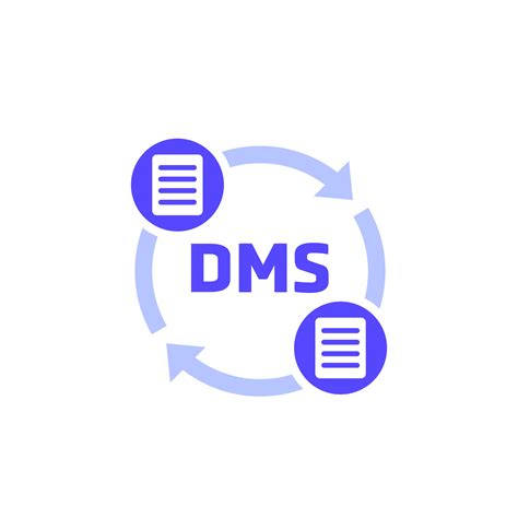 DMS Icon On White Vector 28621842 Vector Art At Vecteezy