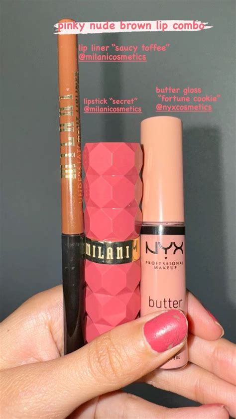 Pinky Nude Brown Lip Combo Lip Color Makeup Flawless Face Makeup