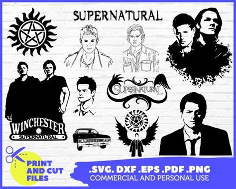 Supernatural Svg Dean Svg Sam Svg Supernatural Cosplay Svg Castiel