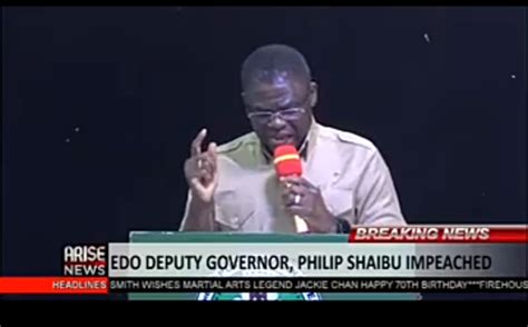 Edo Assembly Impeaches Deputy Governor Philip Shaibu Politics Nigeria