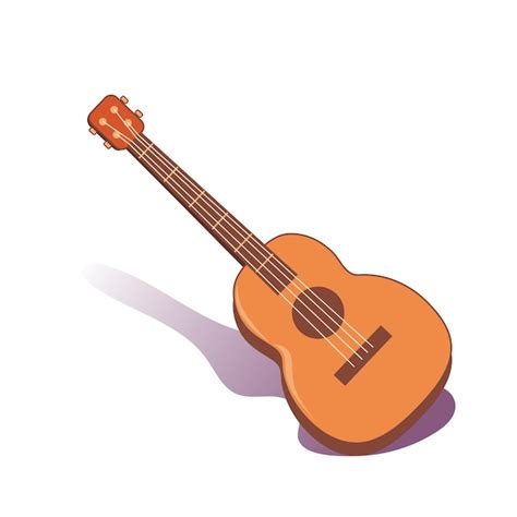 Premium Vector Acoustic Guitar Music Instrument Vector Illustration