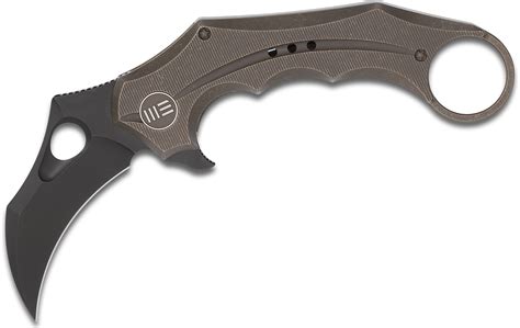 We Knife Company 708E Karambit Flipper 2 75 S35VN Black Stonewashed