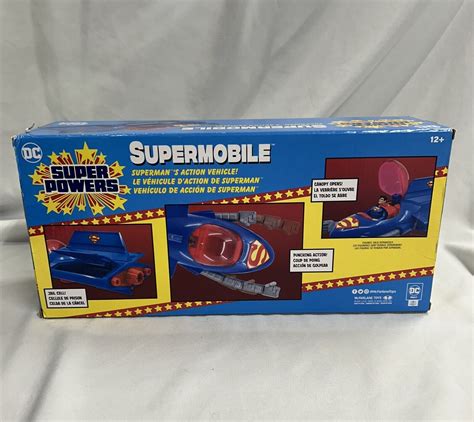 McFarlane DC Super Powers Supermobile Superman Action Vehicle New