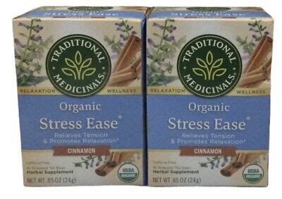 Free Shipping X Traditional Medicinals Organic Stress Ease Tea