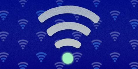 An Image Of A Wifi Symbol On A Blue Background With White Circles Around It