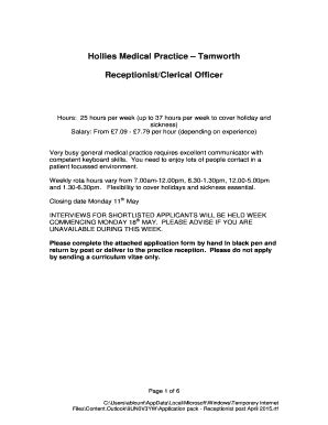 Fillable Online Hollies Medical Practice Tamworth Fax Email Print