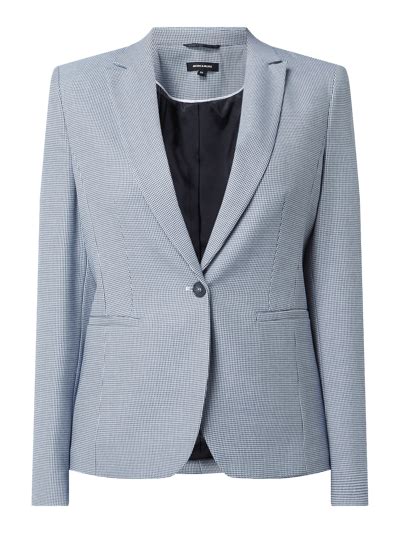 More More Blazer Mit Knopf Verschluss Marineblau Meliert Online