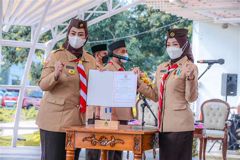 Bupati Karawang Dikukuhkan Sebagai Ketua Mabicab Gerakan Pramuka Kab