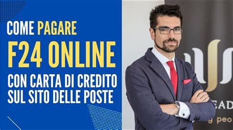 Come Pagare F24 Online Con Carta Di Credito Tramite Poste It Video