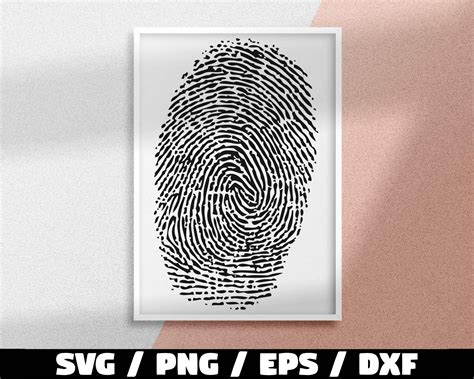 Fingerprint SVG Bundle Biometric Svg Fingerprint Dxf Fingerprint Png