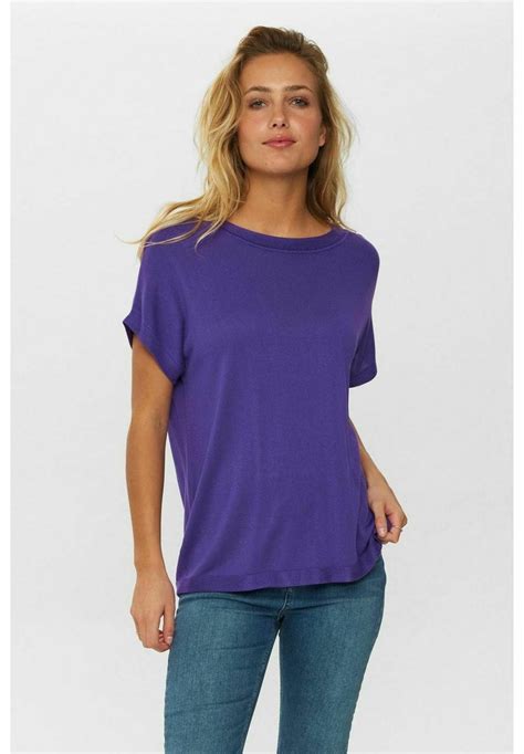 Nümph Nudarlene T Shirt Basic Tillandsia Purplelila Zalandode