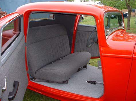 Rodworksllc Red 1932 Ford Coupe W Grey Tweed Interior