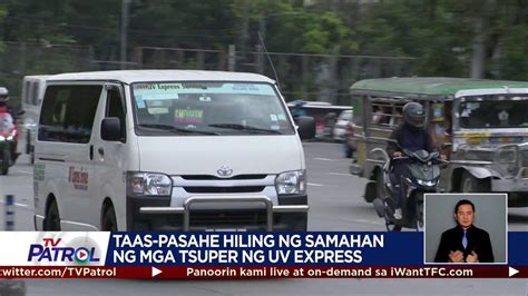 Abs Cbn News On Twitter Rt Tvpatrol Humihiling Ng Dagdag Pasahe Ang