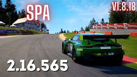 Assetto Corsa Competizione Aston Martin V8 Vantage GT3 Spa Hotlap