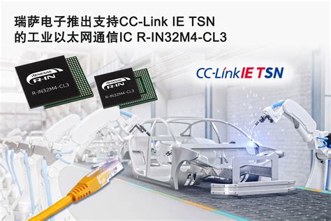 瑞萨电子推出r In32m4 Cl3 Ic加速实现下一代以太网tsn，通过cc Link Ie Tsn无缝连接it层与ot层 Aet 电子技术应用