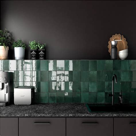 Artisan Moss Green Gloss 132x132 Otc Tiles And Bathroom