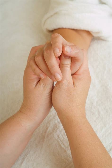 Hands Doing Foot Massage Stock Image Image Of Clean 42858487