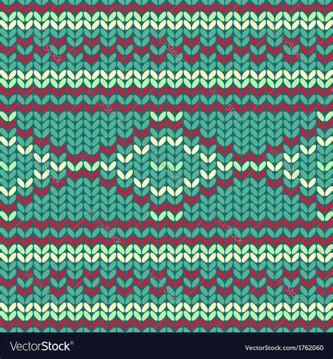 Seamless Knitted Pattern Royalty Free Vector Image