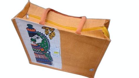 Orange Printed Multipurpose Jute Bags Size Medium At Rs Piece In