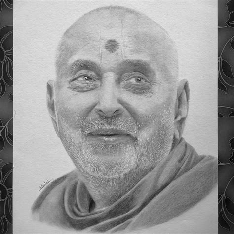 Pramukh Swami Drawing In 2024 Realistic Sketch Sketches Drawings