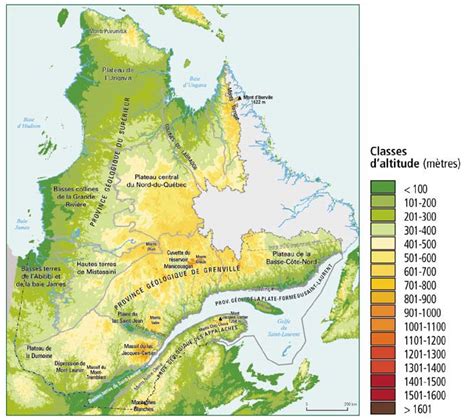 Les Principaux Descripteurs Des Provinces Naturelles