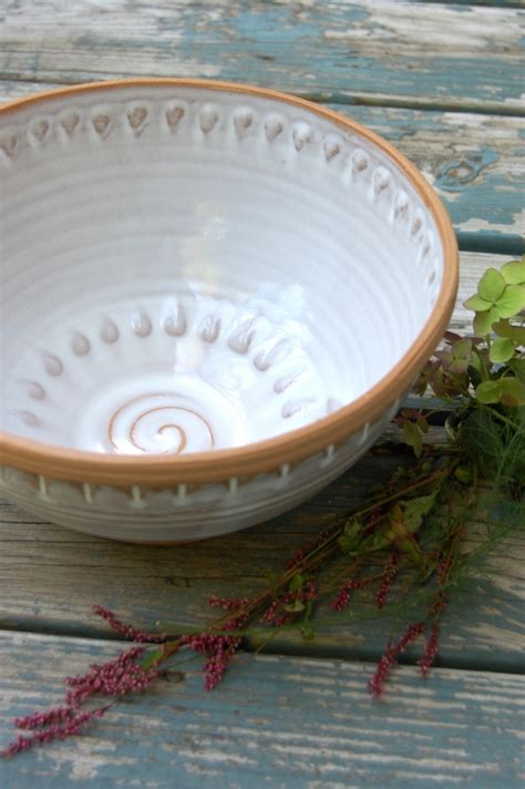 Large Serving Bowl Hand Thrown Pottery Serving Bowl Handmade Pottery ...