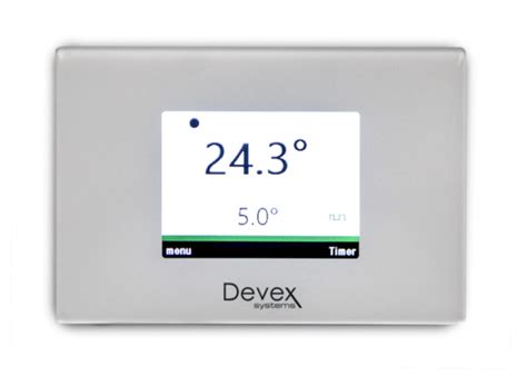 Thermostat for Electric or Hydronic Underfloor Heating by Devex Systems