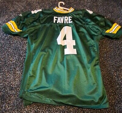 Green Bay Packers Brett Favre Jersey Reebok Authentic Stitched Size