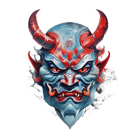 Premium AI Image | Demon face illustration design generative ai